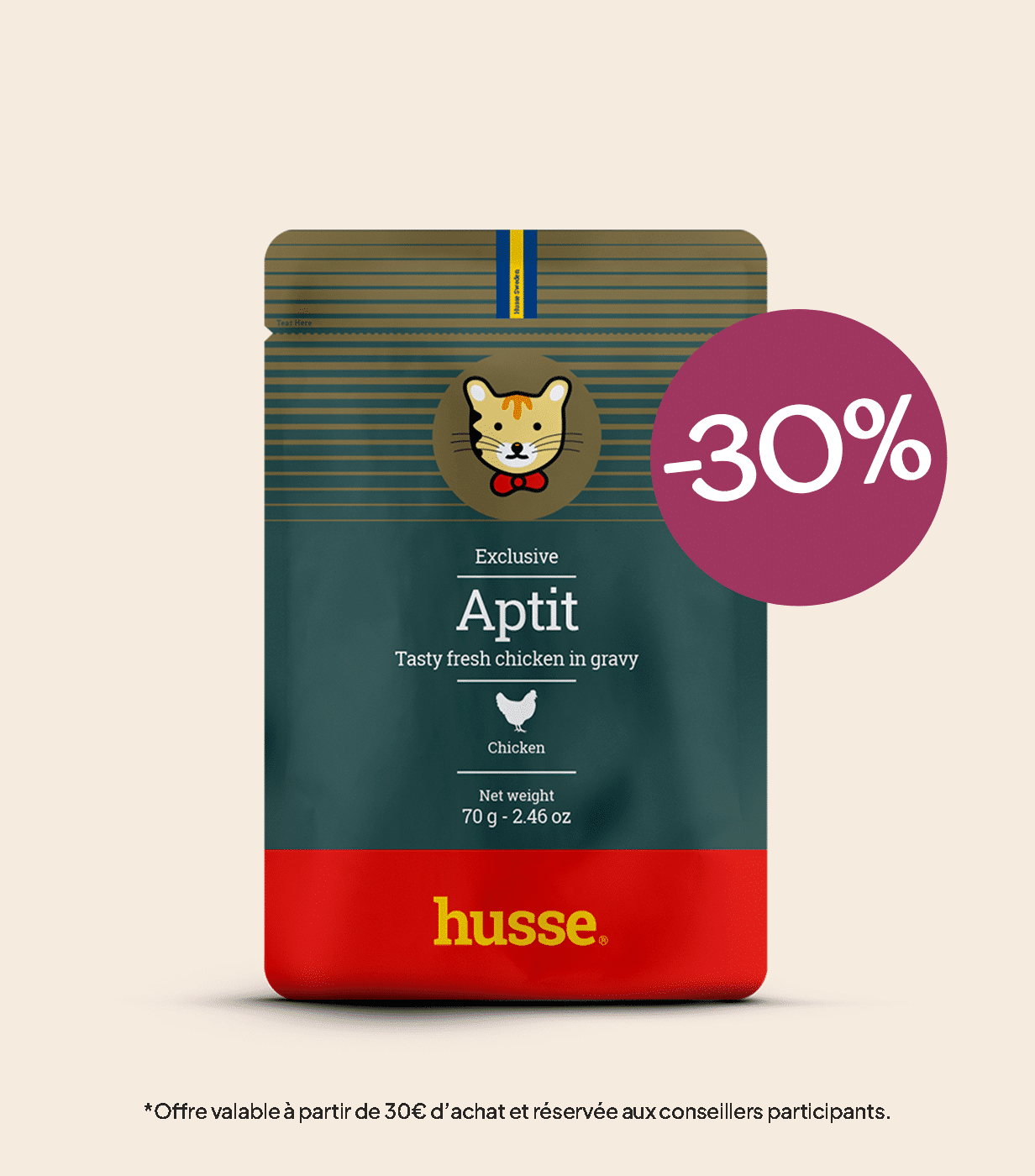 Filets de poulet en sauce pour chat | Aptit Chicken