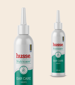Flacons Husse Nutricare gouttes soin oreilles 125 ml