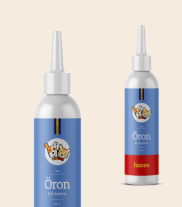 Produit d’hygiène des oreilles pour animaux.