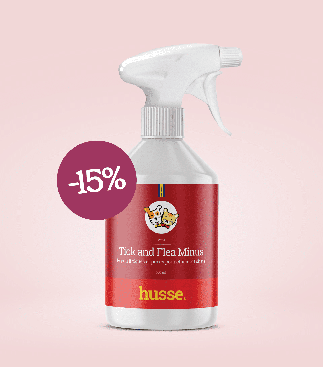 Spray anti-puces pour chien et chat | tick and Flea Minus