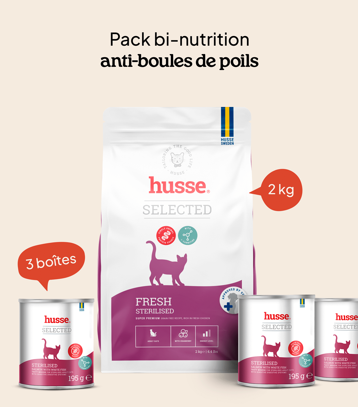Pack Bi-nutrition Sterilised 2 kg