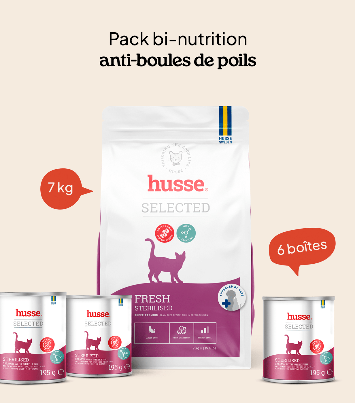 Pack Bi-nutrition Sterilised 7 kg