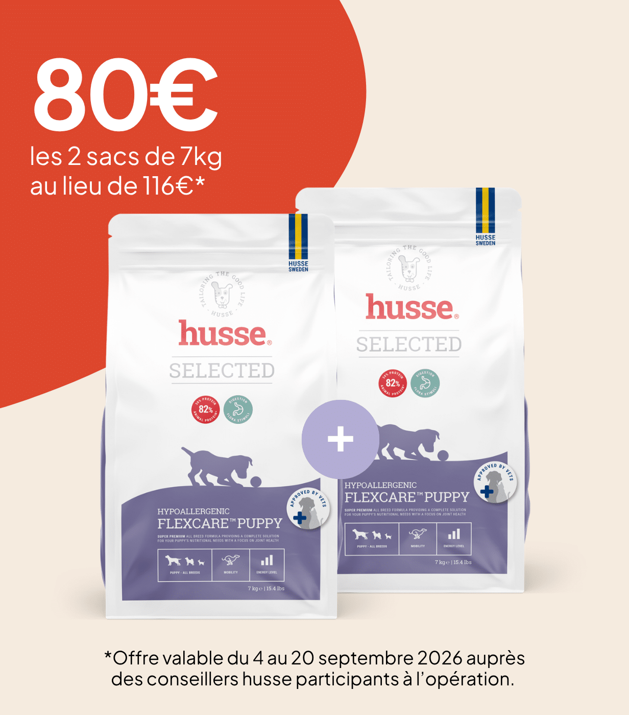 Croquettes soutien des articulations chiot | Hypoallergenic Flexcare™ Puppy