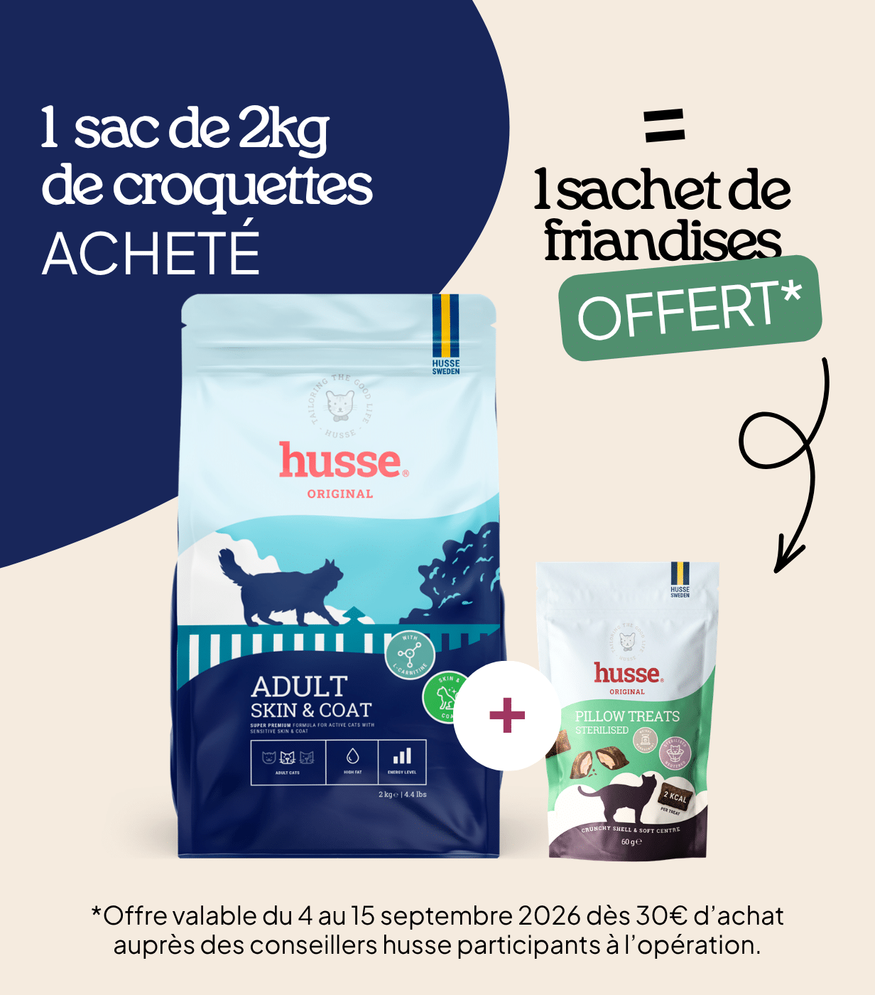 Croquettes pour chat à peau et pelage sensibles  | Adult Skin & Coat