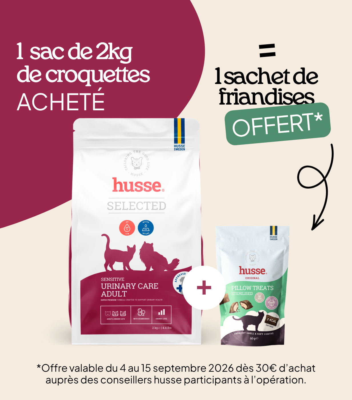 Croquettes urinary pour chat | Sensitive urinary care adult