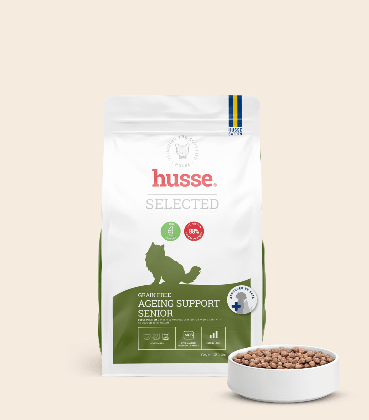 Croquettes sans céréales pour chat agés | Grain Free Ageing Support Senior