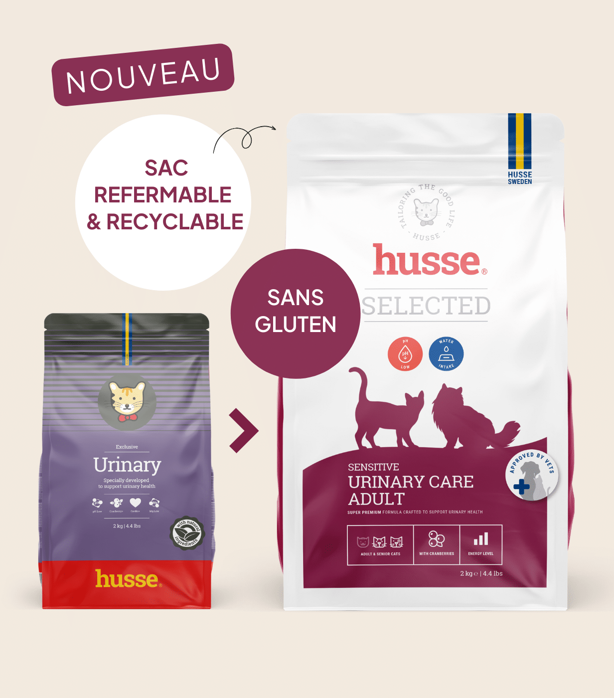 Croquettes urinary pour chat | Sensitive urinary care adult