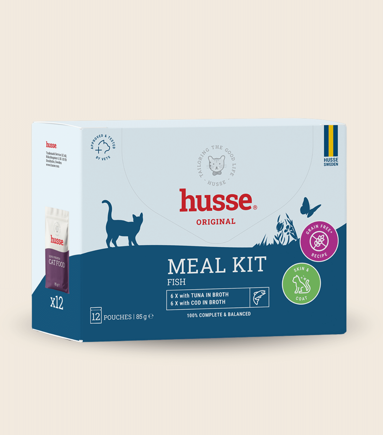 Emincés de thon et de cabillaud en bouillon pour chat | Meal Kit Fish 12 x 85 g