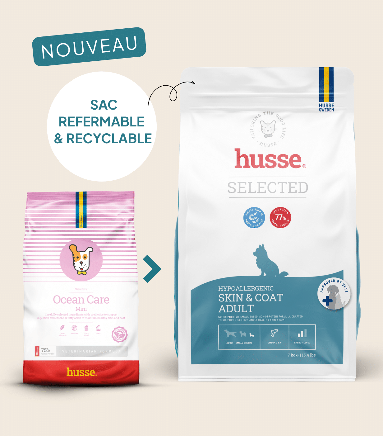 Croquettes hypoallergéniques pour chien sensible | Hypoallergenic Skin & Coat Small Breeds