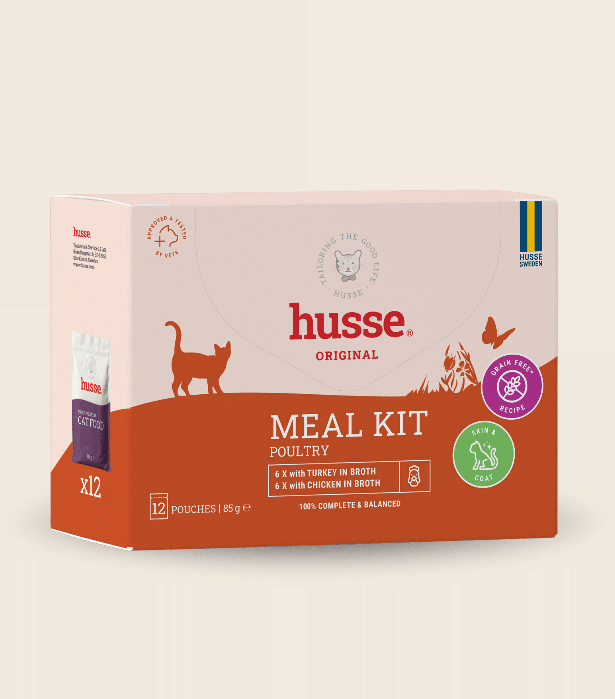 Émincés de dinde et de poulet en bouillon pour chat | Meal Kit Poultry 12 x 85 g