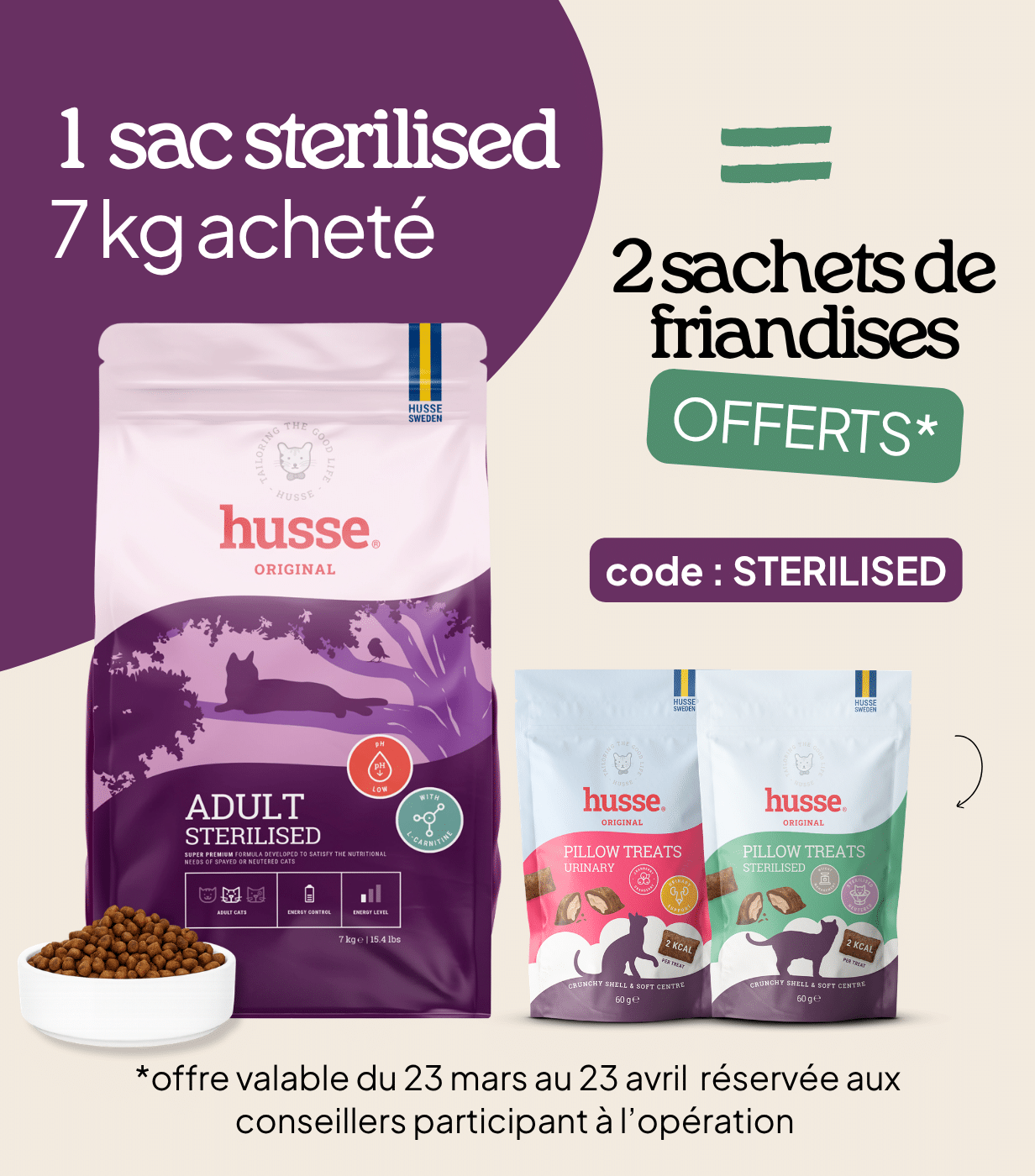 Croquettes pour chat stérilisé | Adult Sterilised=Sterilised