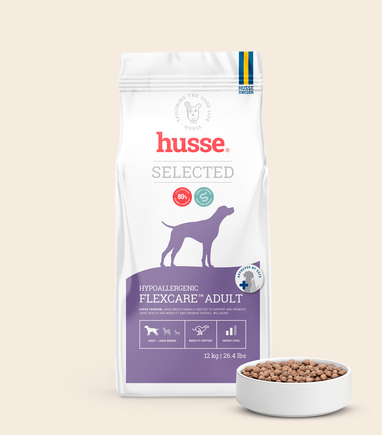 Croquettes soutien des articulations chien grande race  | Hypoallergenic Flexcare™ Adult Large Breed